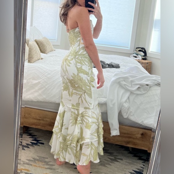 Cece Strapless Hi-Lo Dress | size small 💚 - Picture 2 of 5